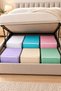 75X40X40 cm Quilted Storage Box – Large Zippered Container, Quilt and Clothing Organizer - 2