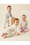 Basic Unisex Patterned 3-Piece Bootless Single Bottom Girls' and Boys' Cotton Baby Bottoms - 2