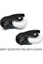 Drift Scooter Rear Wheel with Protective Cover 75mm, White Replacement Wheel for Kids Electric Drift Scooter, Rear Caster Wheel, 2 Piece - 3