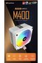 M400 120mm RGB Air CPU Cooler,Digital Display,200W TDP,2000 RPM,Intel 18xx/AM5,White - 2