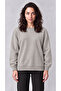 Women's Stone Crew Neck Soft Puff Fabric Casual Comfortable Sweatshirt