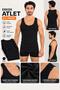 Men's Black Undershirts 6-Pack 100% Cotton Men's Classic Cut Comfortable Daily Underwear Special Boxed