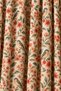Terracotta Melody Bird & Wildflower Patterned Decorative Background Curtain |   Vintage Botanical Living Room Curtain - 3