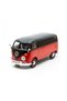 Volkswagen Type 2 T1 Minibus 1/24 Metal Model Car - Red Black - 5