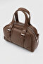 Peggy oval crossbody bag - hazelnut - 4
