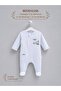 Zippered Baby Romper with Booties, 100% Cotton - 2