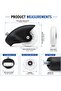 Drift Scooter Rear Wheel with Protective Cover 75mm, White Replacement Wheel for Kids Electric Drift Scooter, Rear Caster Wheel, 2 Piece - 5