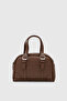 Peggy oval crossbody bag - hazelnut