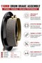 110mm Drum Brake Assembly for Electric Scooter and E-Bike, Mechanical Hub Motor Plate with Shoes and Arm, XTD-110 Replacement - 5