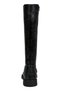Women's Vegan Leather Black Zippered Leather Boots - Find the Cat Design - 5