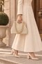 Retro Women's Scholarship Hand and Shoulder Bag - Cream - 3