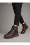 Kemal Aygün-Mammamia Women's Leather Boots |   Lace-Up, External Zipper, Soft Sole - 4