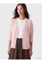 Alita City Lcw Everyday Pink Knitwear Patterned Short Women's Cardigan with a Difference