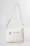 Washable Leather Crossbody Shoulder Bag Multi-Compartment Soft Textured Stylish Daily Bag White 18170 - 6