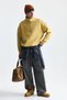 Zippered High Collar Boxy Fit Sweatshirt - 2