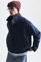 High Collar Hidden Button Coat - 4