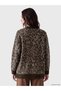 Alita City Lcw Modest Brown Knitwear Leopard Midi Women's Cardigan with a Difference - 4