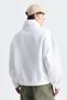 Zippered High Collar Boxy Fit Sweatshirt - 4