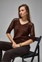 Women's V-Neck Half Sleeve Sweater - 5