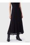 Two Mt Shop Quality Lcw Everyday Black Lace Patterned Midi Women's Skirt - 2