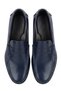 Genuine Leather Navy Blue Men's Classic Soft Waterproof Loafer Casual Shoes