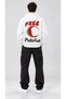 Free Palestine Printed Unisex Oversize Hooded Sweatshirt - 3