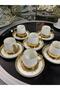 Voice Porcelain Coffee Cup Set White - 4