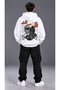 Palestinian Themed Keffiyeh Printed Oversize Unisex Hooded Sweatshirt - 3