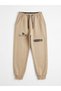 Boy's Printed Sweatpants 5-14 Years Old Beige