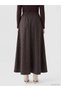 Alita City Lcw Modest Khaki Poplin Plaid Long Women's Skirt with a Difference - 4