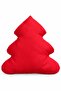 Pine Tree Shaped Decorative Red Cushion – Filled Inside 35×35 cm