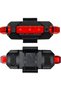 USB Rechargeable Bicycle LED Safety Light, 15 Lumens Bike Tail & Warning Light with 4 Lighting Modes, Waterproof, Quick Mount Rubber Strap for Night Cycling, Road & Mountain Bikes – Red/White - 5