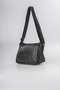 Washable Leather Cross Shoulder Bag Multi-Compartment Soft Textured Stylish Daily Bag Black 18168 - 5