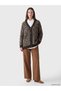 Alita City Lcw Modest Brown Knitwear Leopard Midi Women's Cardigan with a Difference - 2
