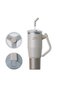Temp Guard Vacuum Insulated Travel Mug – 180° Rotating Handle Tumbler, 24H Cold & 12H Hot, 1200ml -Beige
