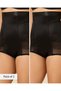 Women Black High-Waist Shaping Briefs, 2 Pack