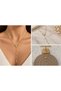 💎   Premium Shiny and Stylish Gold Color Butterfly Detailed Dangle Steel Y Necklace (45 cm) - 2