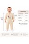 Winter Thermal Soft Textured Baby Romper with Plum Tie Detail - 3