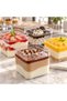 20 Magnolia Bowls with Transparent Lids 250 ml - 8