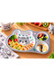 28.5 cm Animal Patterned 3-Compartment Children's Food Plate – Breakfast, Meal, and Snack Serving Plate - 2