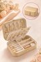 Travel Jewelry Box - Jewelry Organizer Box - Jewellery Box - Jewelry Accessory Box - Rectangular Jewelry Organizer (Champagne Yellow)