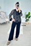 Sequined Mesh Cardigan 3-Piece Modal Set 7K068 - 2