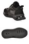 Black Leather Laced Thick Comfortable Sole Women's Casual Walking Shoes Sneaker 231171 - 5
