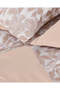 Beige 4 Piece Floral Printed Comforter Set (King Size) - 6