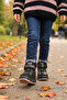 Jasmine 100% Leather Velcro Girls' Boots - 3
