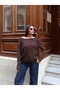 Women's Sequin Detailed Off-Shoulder New Season Knitwear Sweater - 5