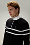 Half Zipper Men's Sweatshirt 5Wm1619-Bk - 2