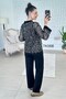 Sequined Mesh Cardigan 3-Piece Modal Set 7K068 - 4