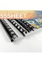 RAYSON Plastic Binding Combs, 21-Ring, 10mm, 55-Sheet Capacity, A4, Black - 3