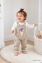 Baby Girl Knitted Ice Cream Detailed Salopet Jumpsuit Long Sleeve Set of 2 3 6 9 12 Months